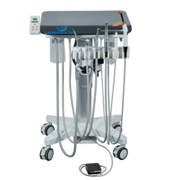 Greeloy GU-P302s Mobile Dental Cart Unit Adjustable Treatment System with LED Electric Dental Motor