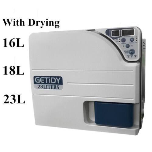 Getidy 18-23L Dental Digital Vacuum Steam Autoclave Sterilizer Class N with Drying Function