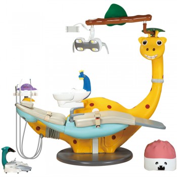 Lovely Kids Dental Unit Dentist Chair Children Cute Cartoon Dental Dolphin Dinosaur Treatment Chair DS-KID-7