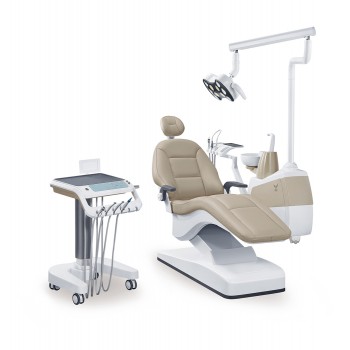 Gladent® GD-S350C Dental Chair Unit with Mobile Dental Cart Cast Aluminum Backre...