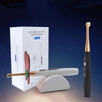 Dental Wireless 1 Second LED Curing Light with Caries Detection Detector 6 Modes 1800MW/CM2