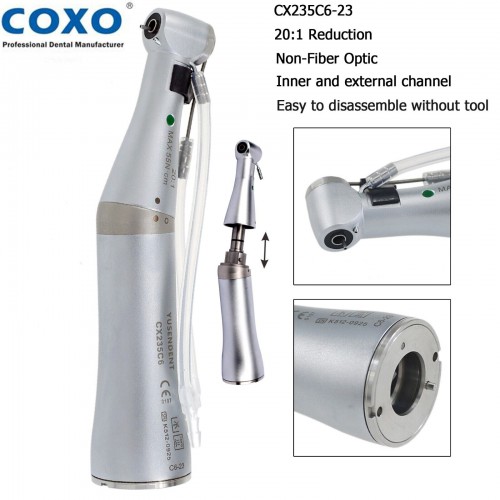 JOYDENTAL JD-ER 20 Dental Implant Handpiece – 20:1 Low Speed Contra Angle, E-Type, Fit Surgical Motor