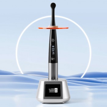 3H X-lite Q6 Ergonomic Dental 1 Sec Curing Cordless LED Curing Light with Light Meter Metal Body