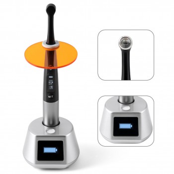 3H X-lite Q6 Ergonomic Dental 1 Sec Curing Cordless LED Curing Light with Light Meter Metal Body