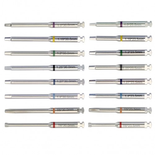 Dental Implant Screwdriver Hex Implant Abutment Latch Drivers Stainless Steel Long Short