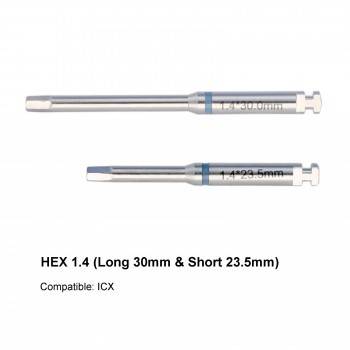 Dental Implant Screwdriver Hex Implant Abutment Latch Drivers Stainless Steel Long Short