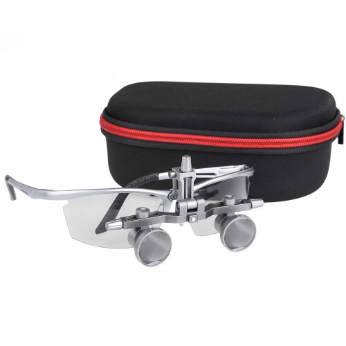 DY-118 2.5X450mm Dental Surgical Loupe Aluminum Frame Adjustable Pupil Distance