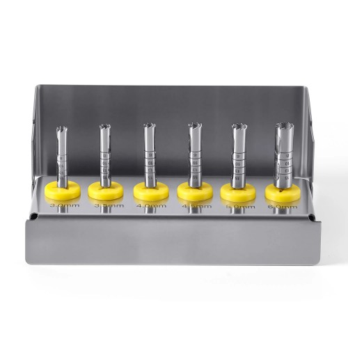 6Pcs/Set Dental Implant Bone Trephine Drill Surgical Instrument Kit