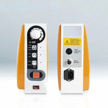 FASTSTRONG S-200 Dental Lab Brushless Micro Motor 60K RPM Handpiece with Hand / Knee / Foot Control