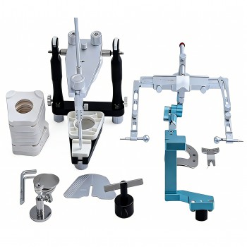CL-3303 Semi Adjustable Dental Lab Articulador with Facebow, Transfer Stand & T-type Support Frame Kit