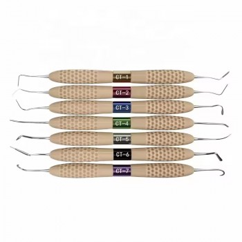 7Pcs/Set Ergonomic Dental Resin Fillers Aesthetic Restoration Kit Composite Materials Filling Instruments
