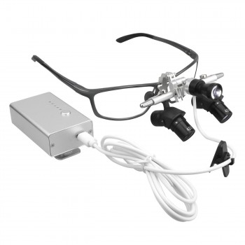 4.0X/ 5.0X /6.0X  350-450mm Flip-Up Ergonomic Dental 48° Ergo Loupe with 5W LED Headlight