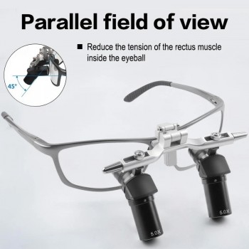 4.0X / 5.0X / 6.0X 350-450mm Ergonomic Ergo Loupe Flip-Up Dental Surgical Loupe