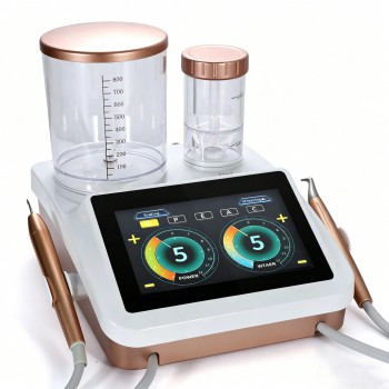 Dental Ultrasonic Scaler + Air Polisher Touch Screen with Titanium Tips & Foot Control