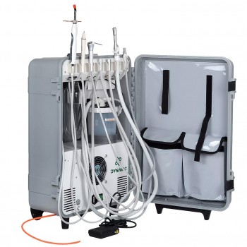 Dynamic® DU852 Portable Dental Unit Air Compressor + Ultrasonic Scaler + Curing Light