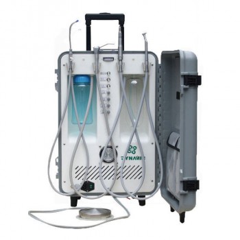 Dynamic DU892 Portable Dental Delivery Unit With Air Compressor w/ 3-way Syringe