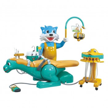 A8000-IB Pediatric Dental Chair Children Dental Unit with Dinosaur Chair &Smilin...