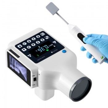 Handheld X-Ray Dental Unit Built-in Screen + Wireless X-Ray Sensor