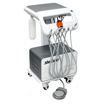 AZ-AP302D Mobile Dental Delivery Cart Unit with Compressor, Scaler Handpiece & C...