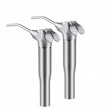 2Pcs Dental 3-Way Syringe Handpiece for Air Water Spray with 4 Nozzles