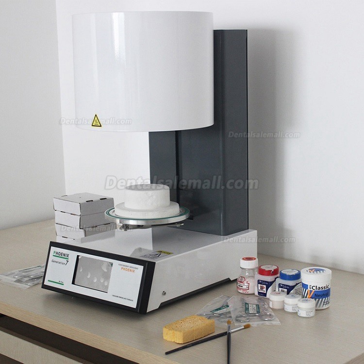 Dental Lab Automatic Programmable Vacuum Porcelain Furnace Zirconia Ceramic Crowns Oven Touch Screen