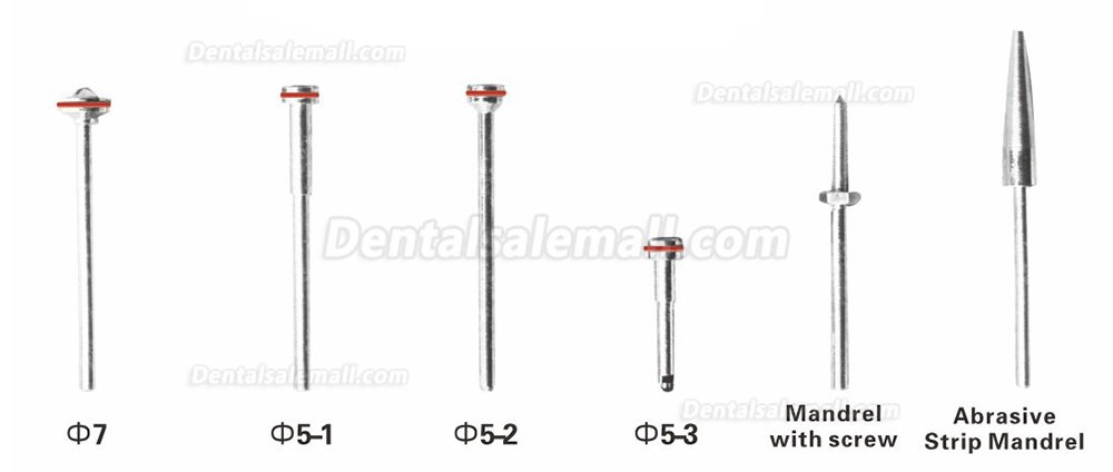 100Pcs Dental Lab Polishing 2.35mm Shank Steel Mandrel