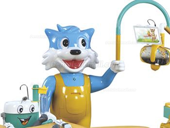 A8000-IB Pediatric Dental Chair Children Dental Unit with Dinosaur Chair &Smiling Cat Side Box