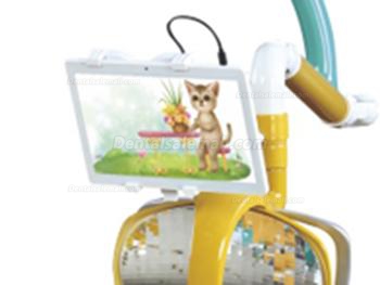 A8000-IB Pediatric Dental Chair Children Dental Unit with Dinosaur Chair &Smiling Cat Side Box