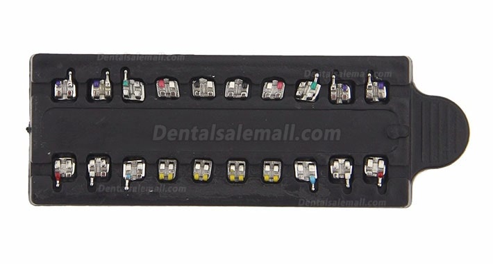 100 Packs OC Dental Orthodontic Metal Bracket Braces MIM Mini Roth MBT 018 022 345