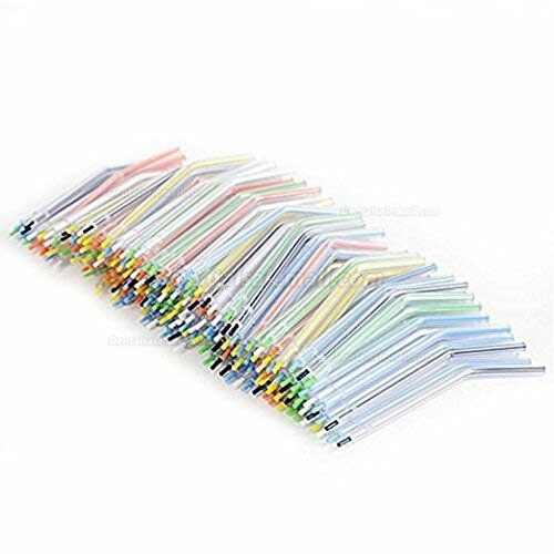 100Pcs Dental Disposable Spray Nozzles Tips Triple For 3-Way Air Water Syringe