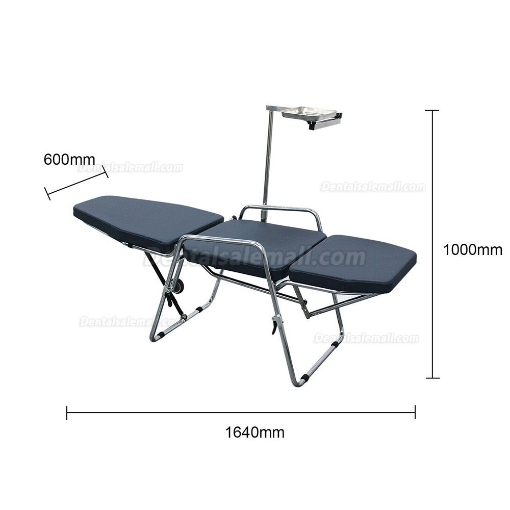 Greeloy GU-P101 Foldable Portable Dental Chair + Led Exam Light GU-P102 +Dental Stools GU-P103 Kit