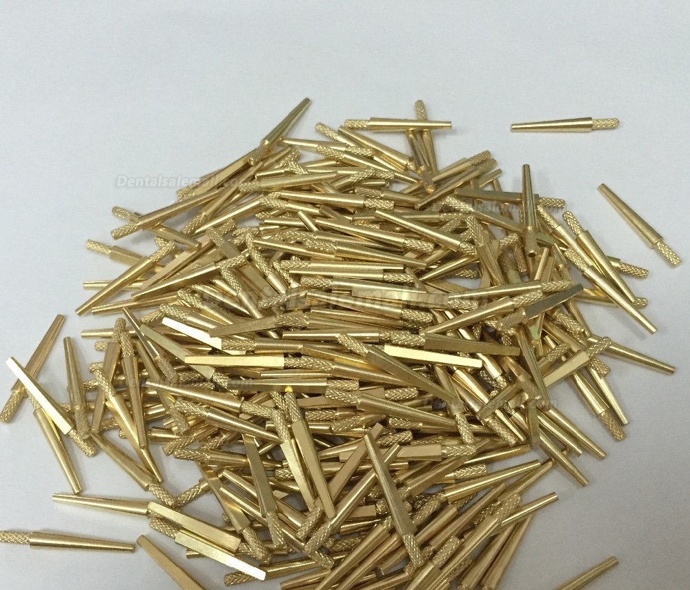 1000Pcs High Precision Dental Lab Brass Double Dowel Pins with Spike