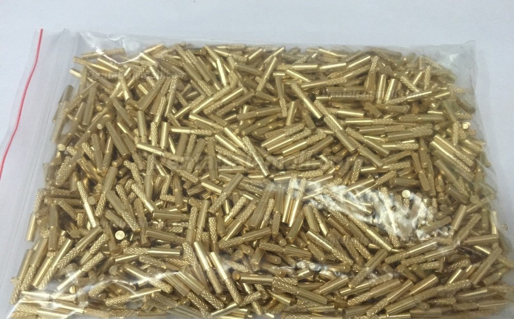 1000Pcs High Precision Dental Lab Brass Double Dowel Pins with Spike