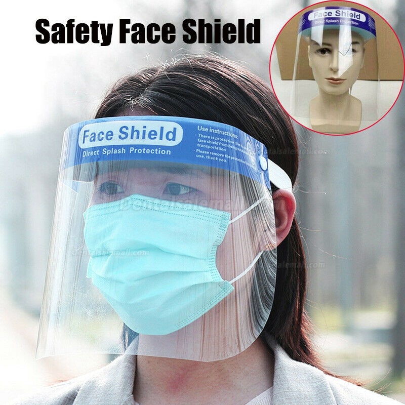 10Pcs High-definition Transparent Anti-Saliva Windproof Dustproof Anti-Fog Full Face Protective Shield