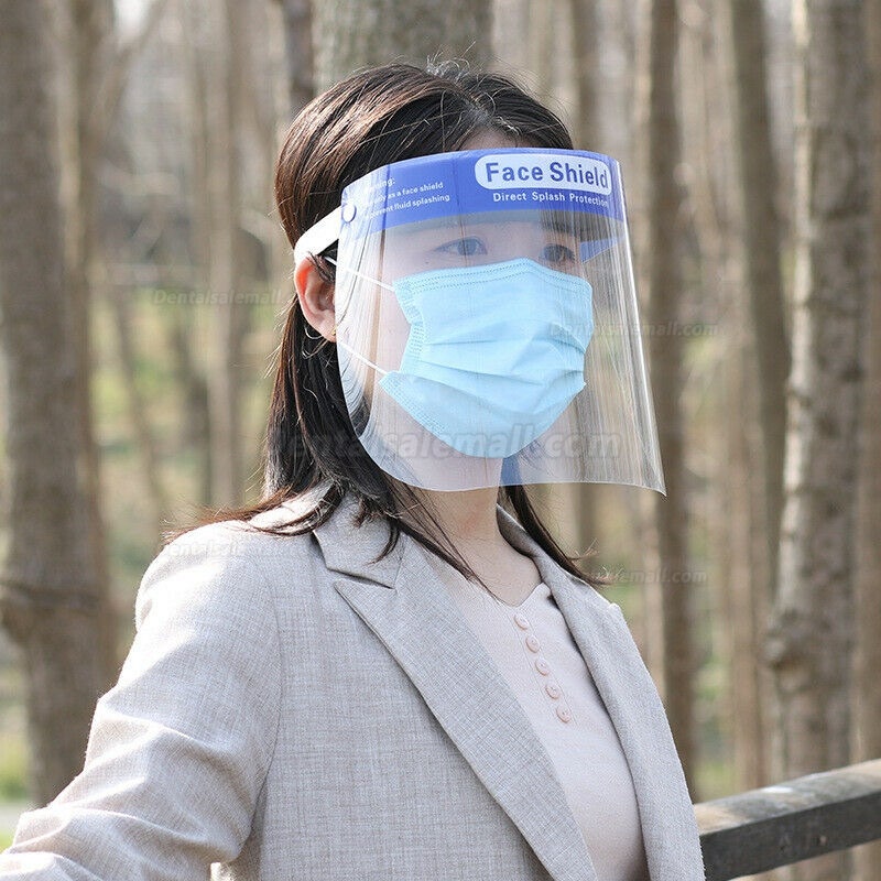 10Pcs High-definition Transparent Anti-Saliva Windproof Dustproof Anti-Fog Full Face Protective Shield