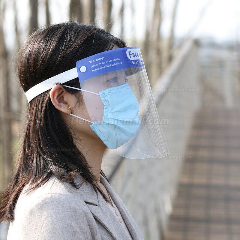 10Pcs High-definition Transparent Anti-Saliva Windproof Dustproof Anti-Fog Full Face Protective Shield