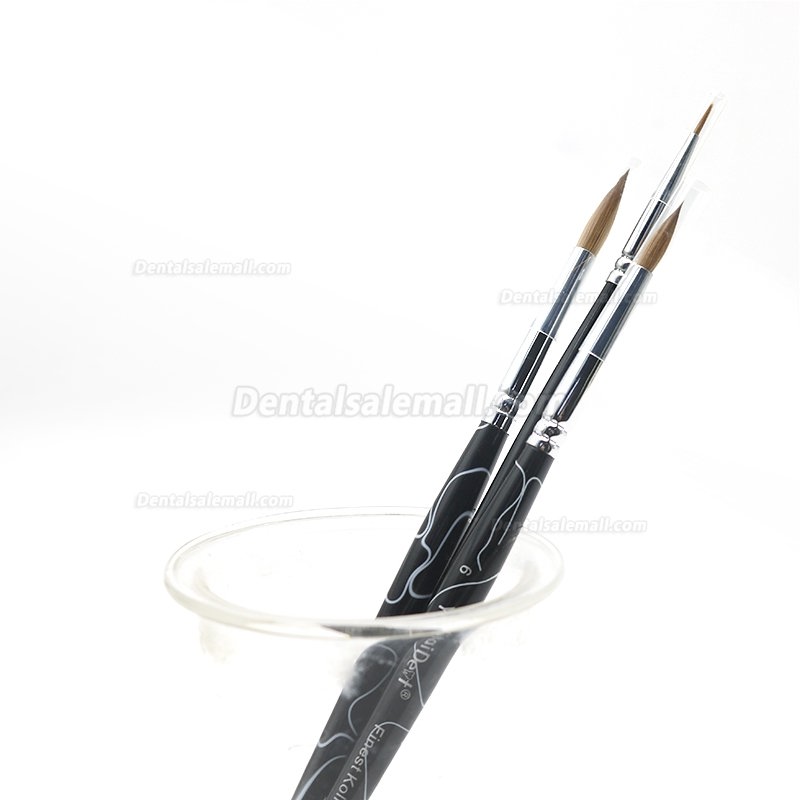 5Pcs Dental Lab 0# 6# 8# Finest Sable Porcelain Ceramic Brush Pen