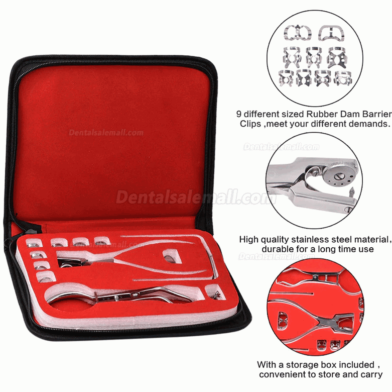 Dental Dam Perforator Dental Dam Hole Puncher Dental Rubber Dam Puncher Set Kit