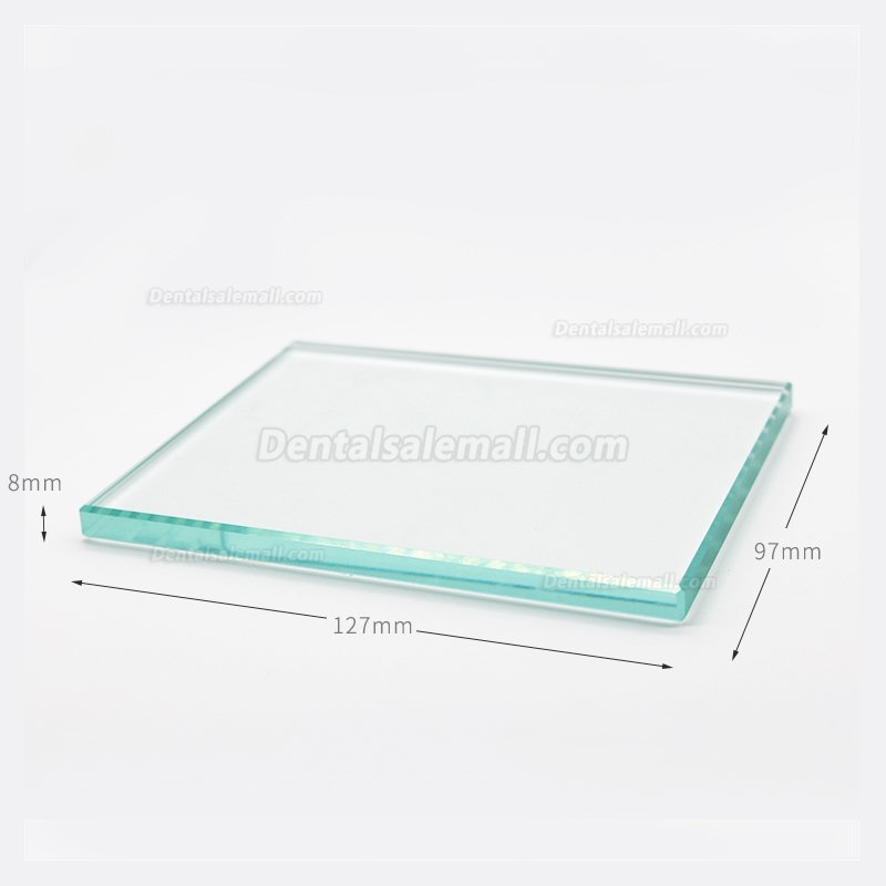 100Pcs Dental Mixing Glass Plate Board Glass Mixing Board For Laboratory