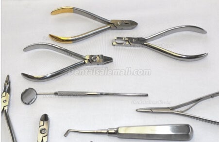 Set of Orthodontic Instruments of 12 Pieces