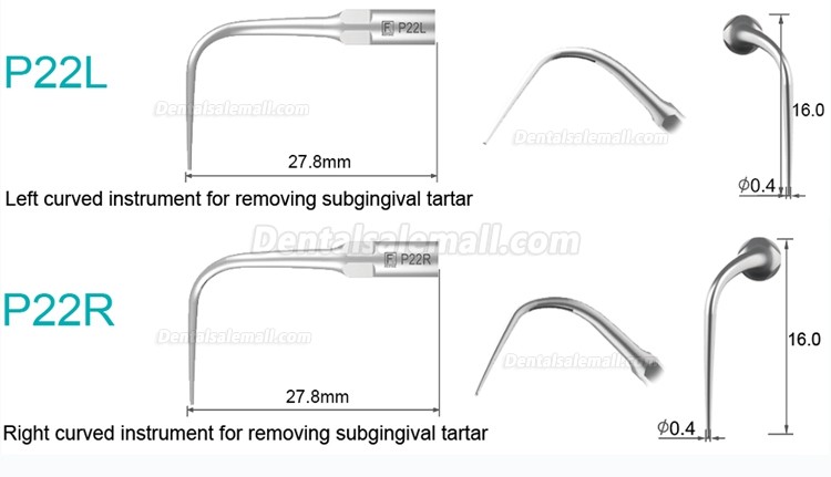 5Pcs Dental Tips P2L P2R P2LD P2RD P5 P6 P7 P8 P10 P11 P12 P14L Fit For Refine EMS Woodpecker Scaler Handpiece