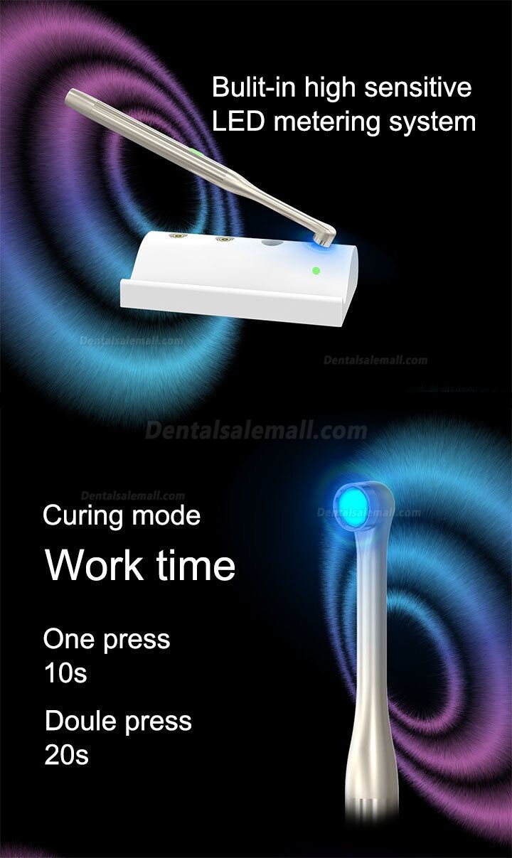 YUSENDNET COXO DB686 NANO Wirelss Dental Curing Light with Caries Detection Function Metal Body