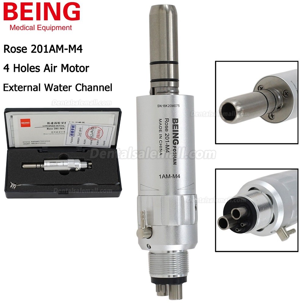 BEING Rose 201AM-M4/B2 Dental Low Speed Air Motor Handpiece 2 Hole / 4 Hole