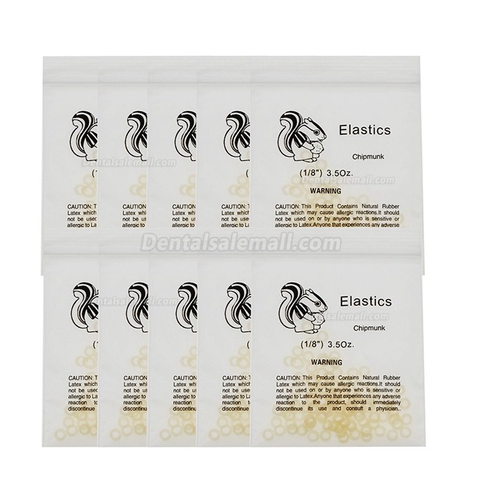 1000 Pcs Dental Orthodontic Rubber Bands Ortho Elastics Latex Braces 15 Sizes