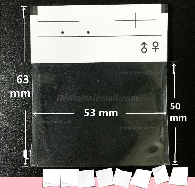 1000pcs Dental X-ray Film Mounts Envelope Sleeves Storing 63*53mm