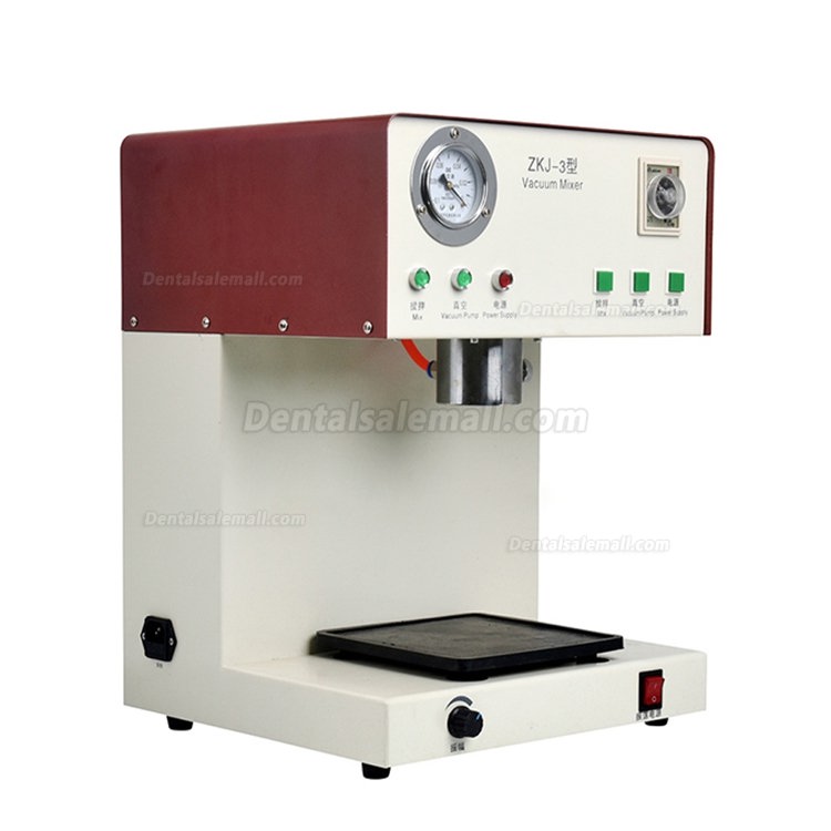 Dental Lab Negative Pressure Vacuum Mixer Machine Built-in Pump ZKJ-3