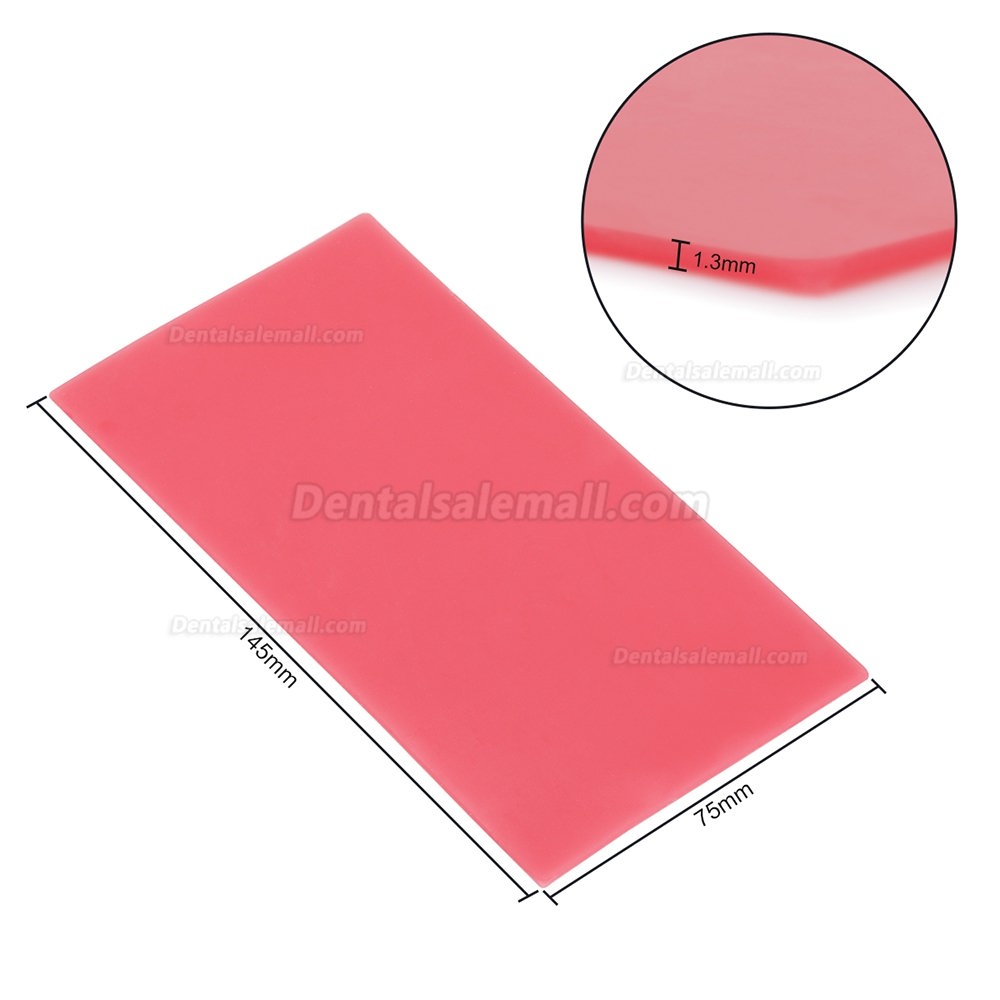 1 Box Dental Lab Base Plate Wax Orthodontic Base Plate Red Utility Wax Sheets