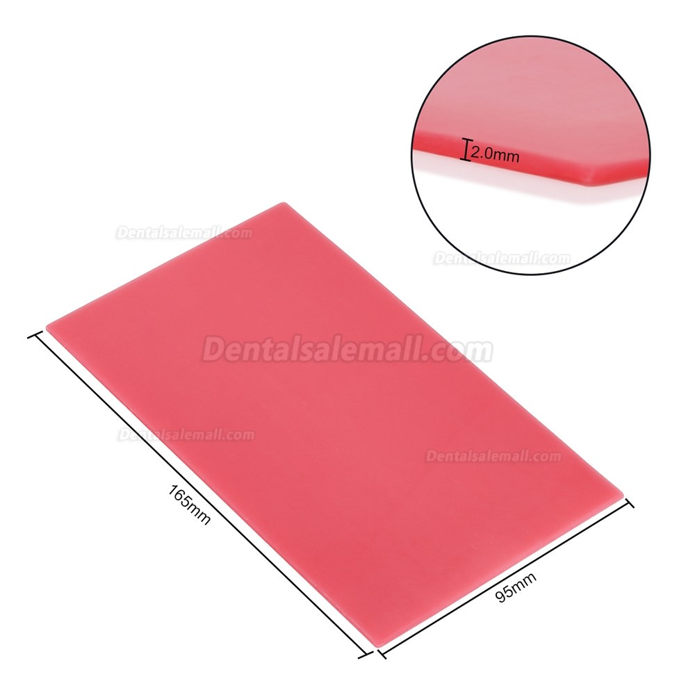 1 Box Dental Lab Base Plate Wax Orthodontic Base Plate Red Utility Wax Sheets