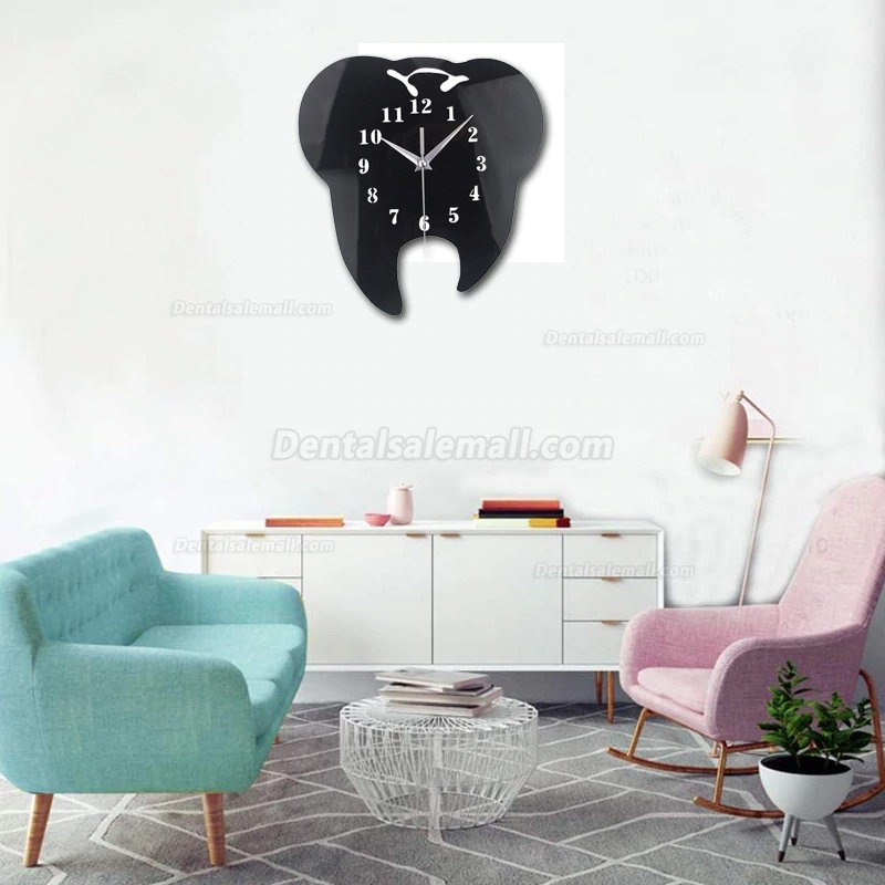 Tooth Wall Clocks Tooth Dentistry Wall Clock Laser Cut Dental Clinic Decor Teeth Clock Care Dental Doctor Gift