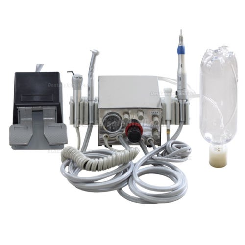 Dental Portable Turbine Unit Air Compressor 3 way Syringe Handpiece 4 Hole